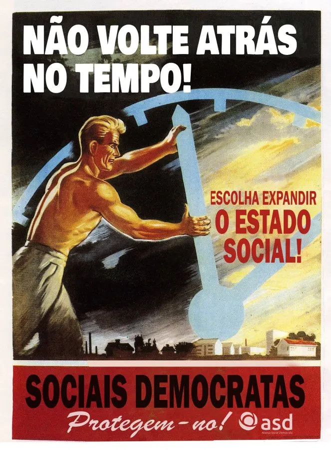 Cartaz traduzido do Partido Trabalhista norueguês.